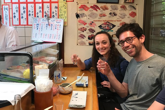 Deep Osaka Night Life, Eat & Drink! - Stop 2: Sushi at the counter, plus sake