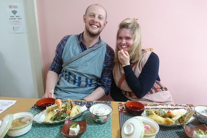 Enjoy artistic TEMPURA Cooking Class - The Best Part: Eating Your Tempura With Rice and Chilled Tofu