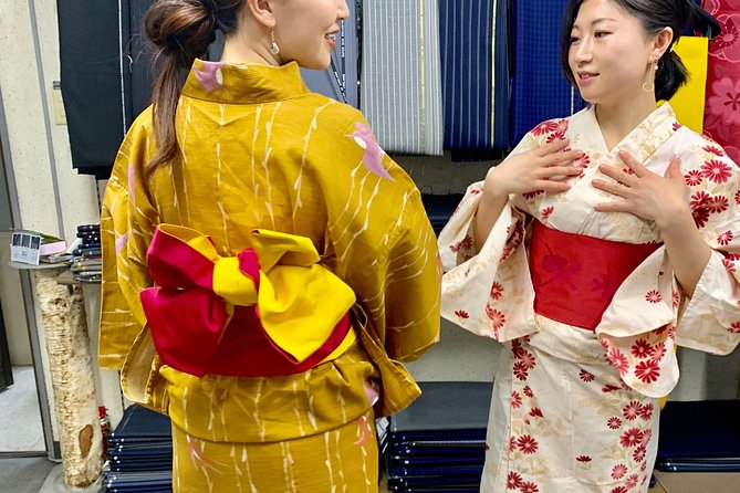 Exclusive private Yukata dressing workshop - Turning the Class into a Real Osaka Day