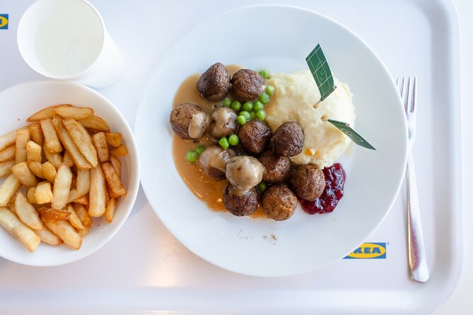 Half day Osaka Bay Area Cycling with E-Assist Bicycle Tour - IKEA Tsuruhama lunch stop: practical food and a vegetarian-friendly plan