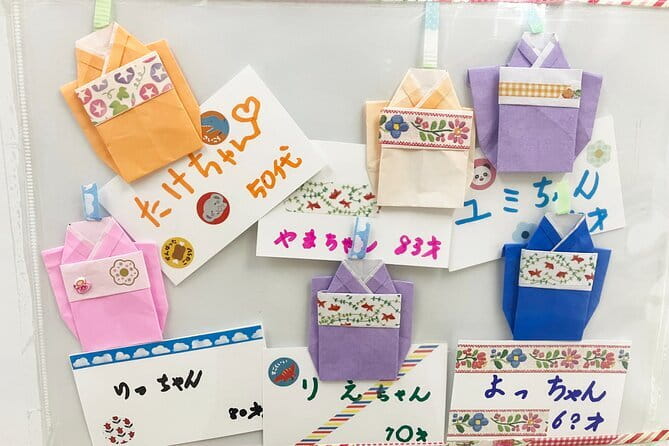 Japanese miniature kimono made with origami in Osaka - Take-Home Win: QR Video, Folding Diagram, and Gift-Ready Details