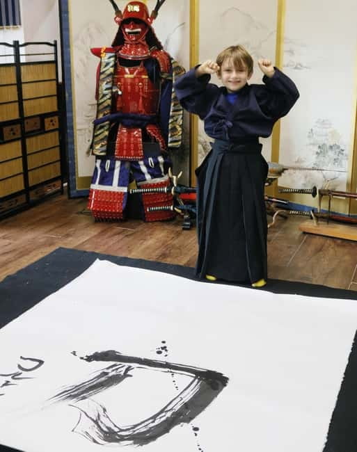 Learning Shodo with a kimono and Trying Samurai Calligraphy - Getting into the kimono rhythm: prep, tools, and mindset