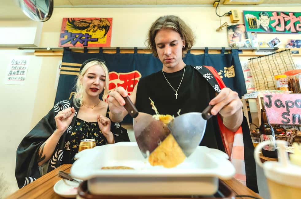 Okonomiyaki＆Takoyaki for Families:Osaka Street Food Festival - A Family Street-Food Party in Osaka You Can Actually Do