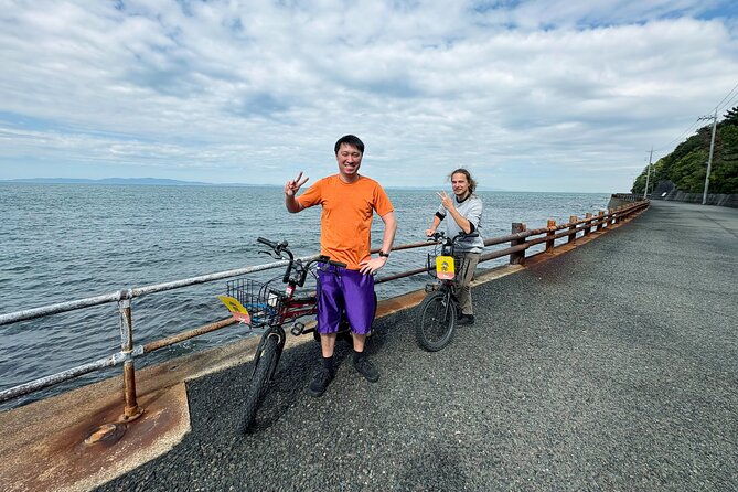 Osaka : Cycling Tour Private Seaside Ride Near Kansai Airport - Fuke Port Breakwater: final panoramic shot and an easy landing