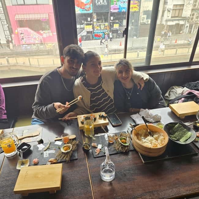 Osaka Dotonbori: Hand Roll Sushi Experience - Wasabi tasting: real aroma and heat, not a mild paste