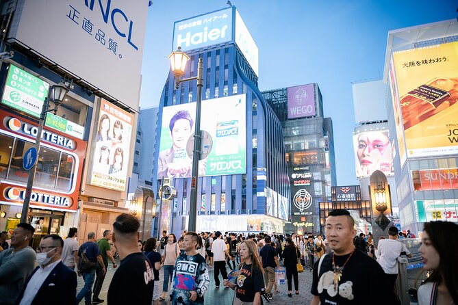 Osaka Dotonbori Night Photoshoot Private | Pro Photographer - Ebisubashi Bridge: the classic shot, done in a modern style