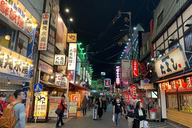 Osaka: Private Food Tour & Bar Hopping in Namba - Honke Otako Hozenji: Lantern Fronts and Osaka’s Okonomiyaki Pancakes