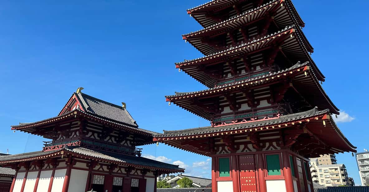 Osaka: Private Tour of Shitennoji, Osaka's Oldest Temple - Walking Shitennoji’s central temple grounds with an expert guide