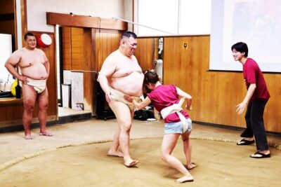 Osaka Sumo Experience with Live Show and Audience Challenge - Where to Meet: Nishinari Ward and the AI Building