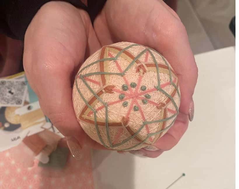 Osaka: Temari Embroidery Workshop - Stitching Time: Learning the Technique With Your Instructor