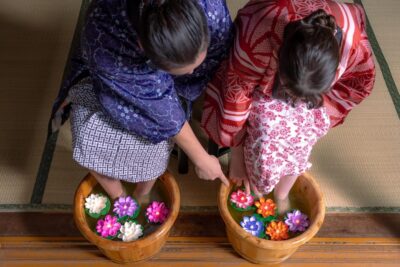 Osaka Temple Head Spa &Matcha Facial – Refresh & Glow〈90min〉 - Welcome Drink, Yukata, and Temple Incense Offering