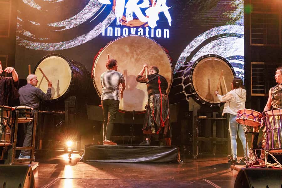 Osaka: UTAGE Japanese Taiko Live Show - The core experience: TRAinnovation and the 180 cm taiko up close