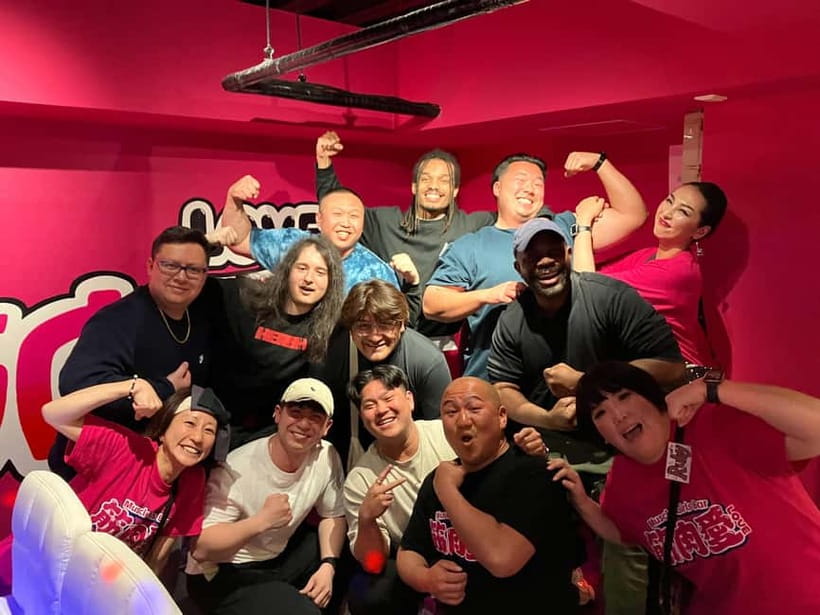 OSAKA:Drink to your heart's content with the muscular girls - What you’re really paying for: time, unlimited drinks, and a game show vibe