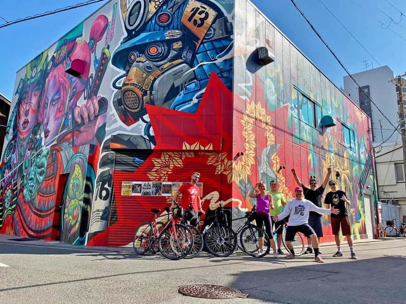 Urban Canvas: Osaka Street Art Bike Tour - Key highlights
